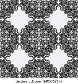 Ilustración vectorial simple en blanco y negro. Patrón de fondo geométrico abstracto.