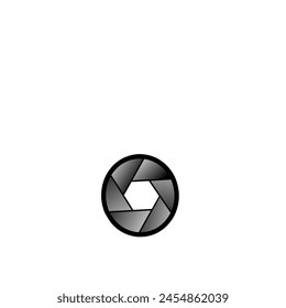 Simple black and white video icon isolated on white background