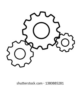 Simple black white wheel icon