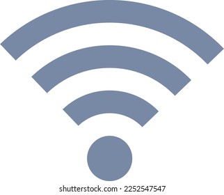 a simple black wifi icon in a standing or portrait position but still elegant