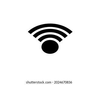 simple black wifi icon symbol