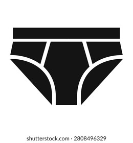 Simple black women's underwear on white background, intimate apparel