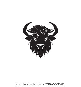 simple black yak logo icon designs vector black and white