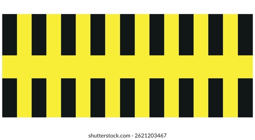  ícone de marcação de piso de fita de segurança simples preto e amarelo com listras diagonais e ícone de vetor de taxa de proporção