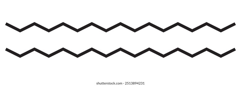 Simple black zigzag pulse icon design eps 10 