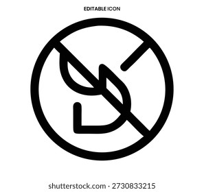 A simple black-and-white icon clearly indicating smoking is not allowed in the area.