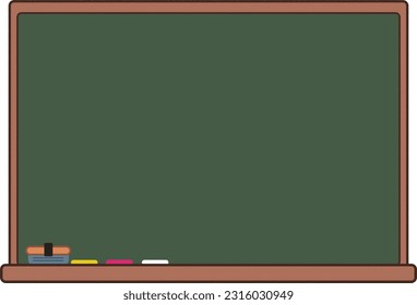 Simple blackboard illustration frame material