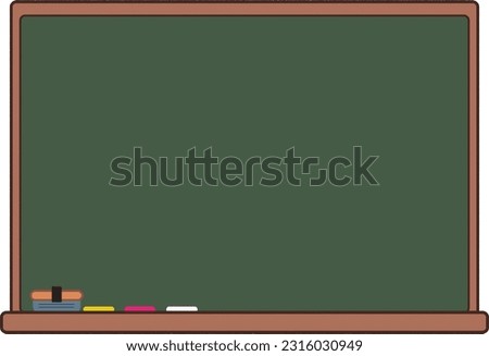 Simple blackboard illustration frame material
