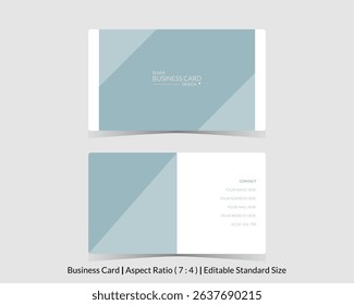 simple blank business card template