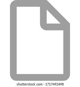 Simple blank file. Grey color.