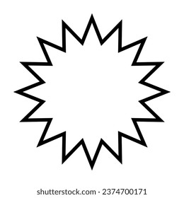Simple blank highlighted pop icon. Vector.