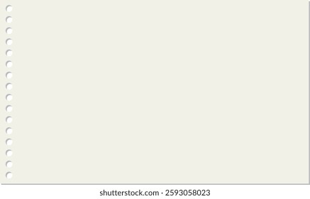 Simple blank notebook frame illustration