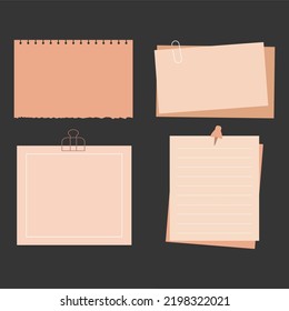 Simple Blank papel Note clipart