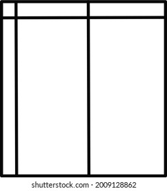 Simple blank table vector for your business.