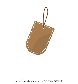 Simple blank Tag design on white background for multipurpose use