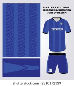 Simple Blegant Blue Sublimation Jersey