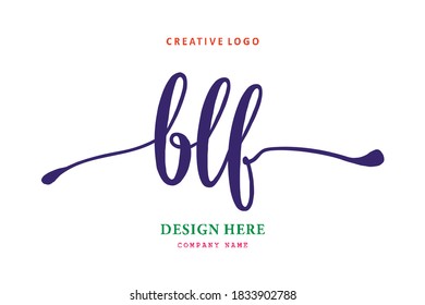 simple BLF lettering logo is easy to understand, simple and authoritative