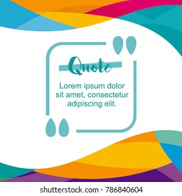 Simple block quote frame, bubble and box quote design elements. Text frame template. Information forms templates. Unique design. Quote form. Vector illustration