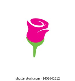 Simple Blossom Rose Flower Vector