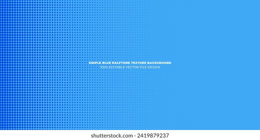 Simple Blue Abstract Horizontal Background With Delicate Halftone Vector Texture