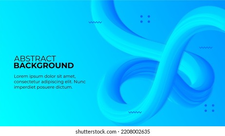 simple blue abstract liquid shape background