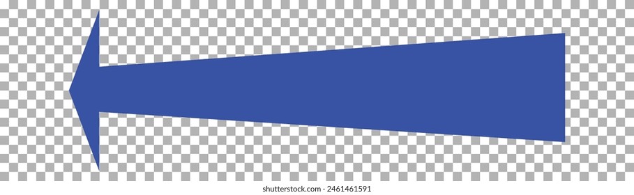 Simple blue arrow icon. blue arrow with transparent and white background. Eps10.