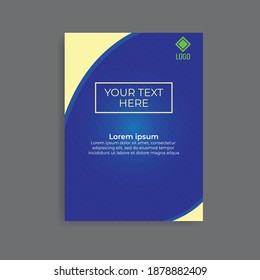 Simple blue background poster design. Great vector for banners, flyers, web, apps, sales promotions, certificates, social media, online shops etc.