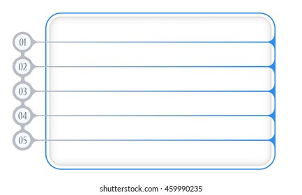Simple blue boxes to fill your text and serial numbers