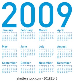 Calendar 2009 Images, Stock Photos & Vectors | Shutterstock