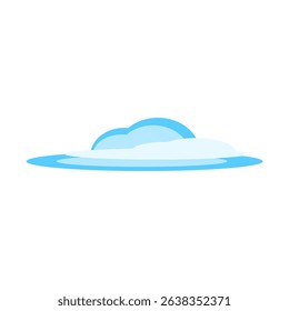 Simple Blue Cloud Icon Design