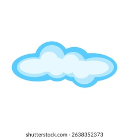 Simple Blue Cloud Icon Design