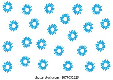 Simple blue color flower with with background