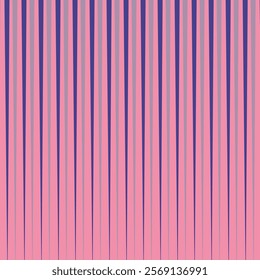 simple blue colour and purple colour vertical thik to thin line pattern on pink colour background.