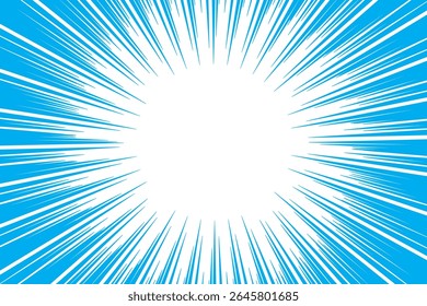 Einfaches blaues, konzentriertes Linien-Hintergrundmaterial