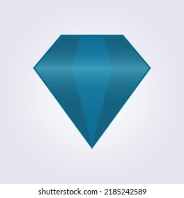 simple blue diamond vector illustration design