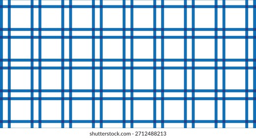 padrão de xadrez de linha dupla simples azul para fundo de poster de banner.