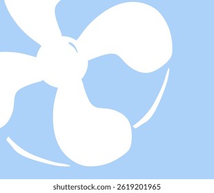 simple blue fan background design