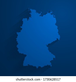 Simple blue Germany map technology background, vector, illustration, eps 10 file