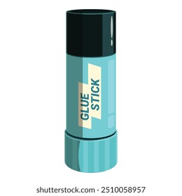 Simple blue glue stick standing up with the top on, a must have for any office or classroom