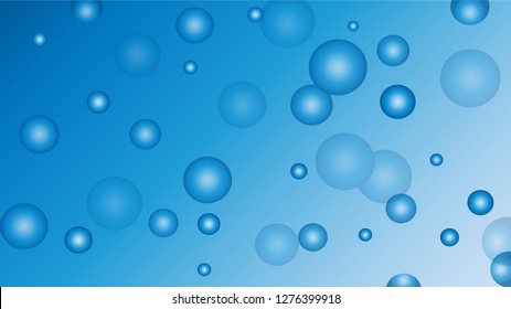 Simple blue gradient vector background with random dots placed all over 