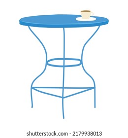 Simple Blue Greek table design art