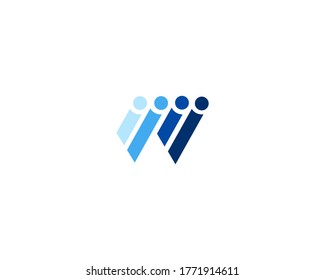 Diseño de logotipo humano simple