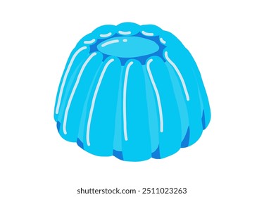 Simple a blue jelly illustration