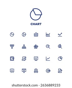 simple blue line icon pack