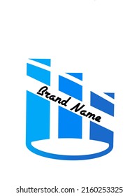 El logotipo azul sencillo puede utilizarse para financiar, tarjetas de visita y otros fines.
