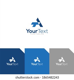 A simple blue logo design vector