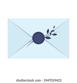simple blue mail vector design