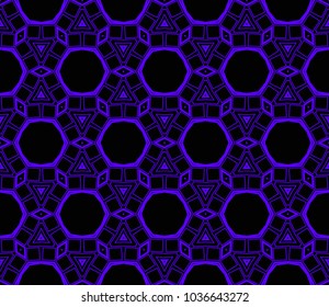 Simple blue modern seamless geometric pattern. For digital paper, textile print, page fill. Vector illustration