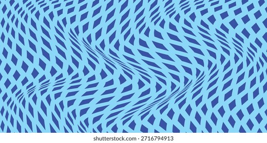 Patrón de onda de rombo azul simple para fondo de póster de Anuncio.