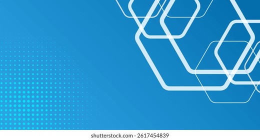 Simple blue shapes composition with white lines. Abstract background modern hipster futuristic graphic. Vector abstract background texture abstract simple